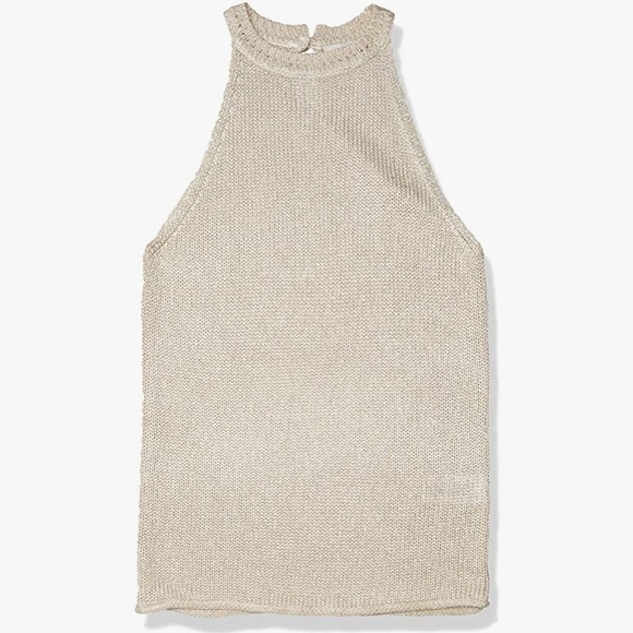 Joie Linen Blend Cam Knit Halter Tank - Picture 3 of 6